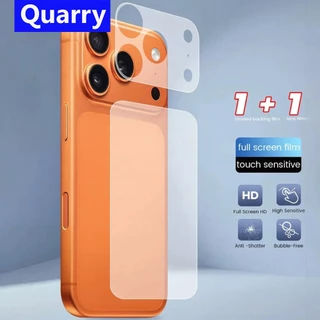 Quarry ฟิล์มกันรอยฐานกล้อง + ฟิล์มกันรอยหลัง ไอโฟน iPhone 17 Pro / 17 Pro Max / 17ProMax Camera Back Film Protector