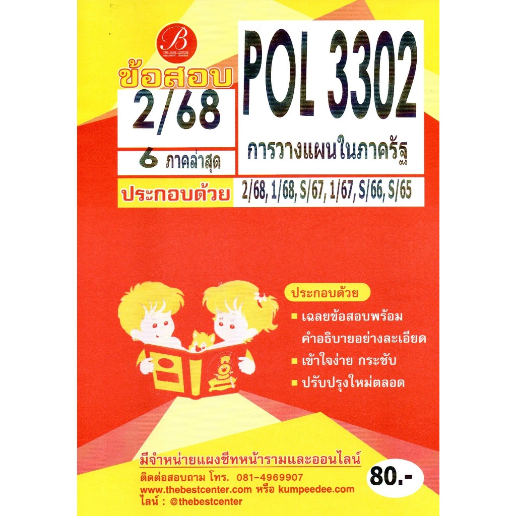 ข้อสอบ POL3302 ( PA280 ) การวางแผนในภาครัฐ 2/68