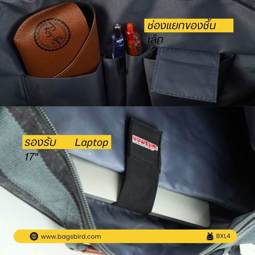 bagsbird รุ่น BXL4 จุ 50L  เป้เดินทางขึ้นเครื่อง  4-5 วัน #ฟังก์ชันครบเครื่อง กระเป๋าเป้ #สายคุมโทน - รูปที่ 4