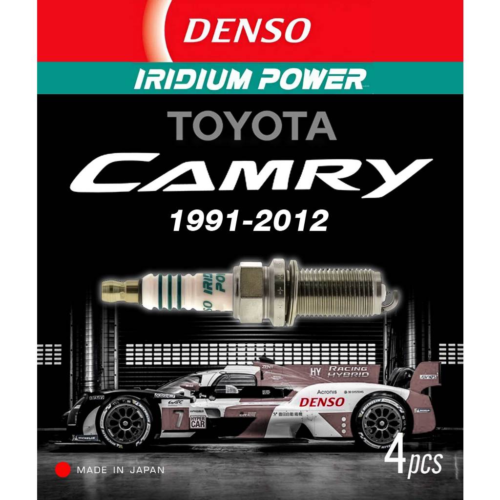 หัวเทียน DENSO IRIDIUM POWER สำหรับ Toyota Camry เครื่อง 2.0, 2.2, 2.4 (5S-FE/1AZ-FE/2AZ-FE) ปี1991-