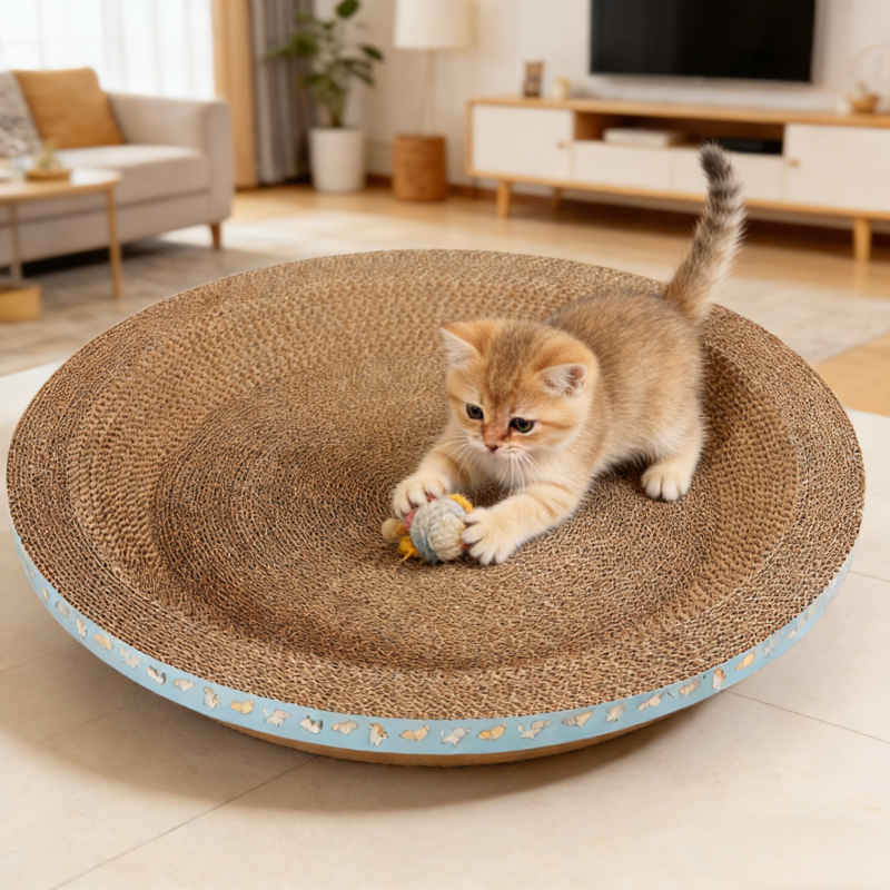 กระดานขูดเล็บแมว กระดานขูดเล็บแมวกระดาษลูกฟูก เบาะนอนแมว ลับเล็บ นอน เล่นสนุก กระดานขูดเล็บแมวอเนกประสงค์ ซื้อ 1 แถม 1 - รูปที่ 2