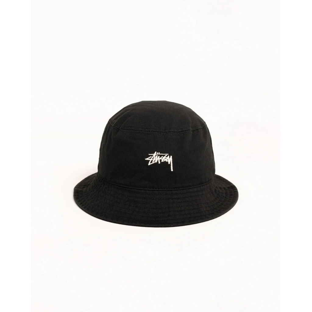 Stussy bucket hat black หมวก