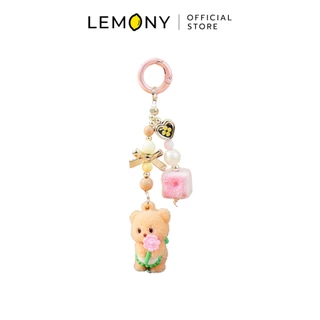 LEMONY พวงกุญแจตุ๊กตาหมีเนย ซีรีส์ Cheese Style Butter Bear Collection