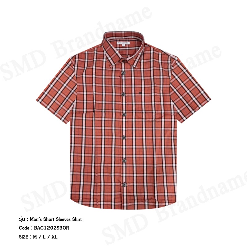 Guy Laroche เสื้อเชิ้ตแขนสั้นผู้ชาย รุ่น Man's Short Sleeves Shirt Code: BAC1202S3OR