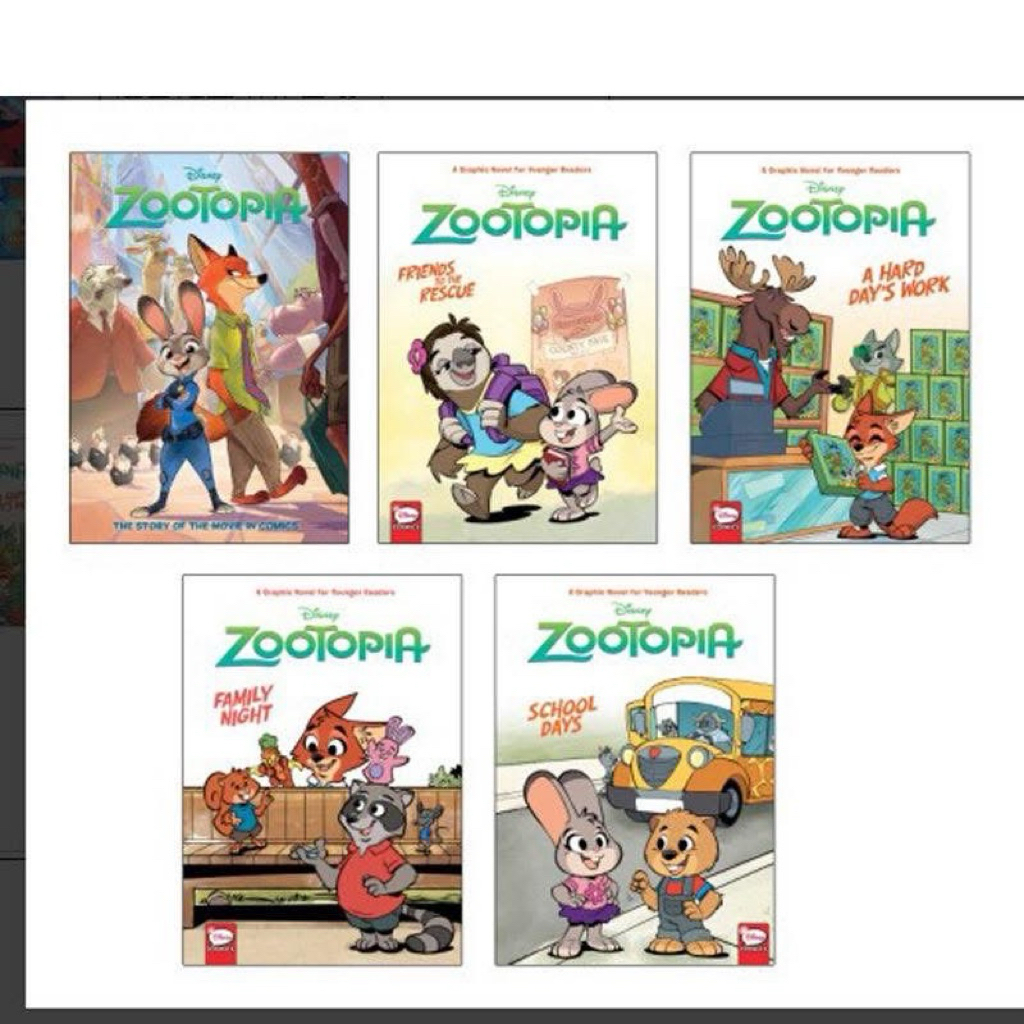 Pre order Zootopia set 5 เล่ม