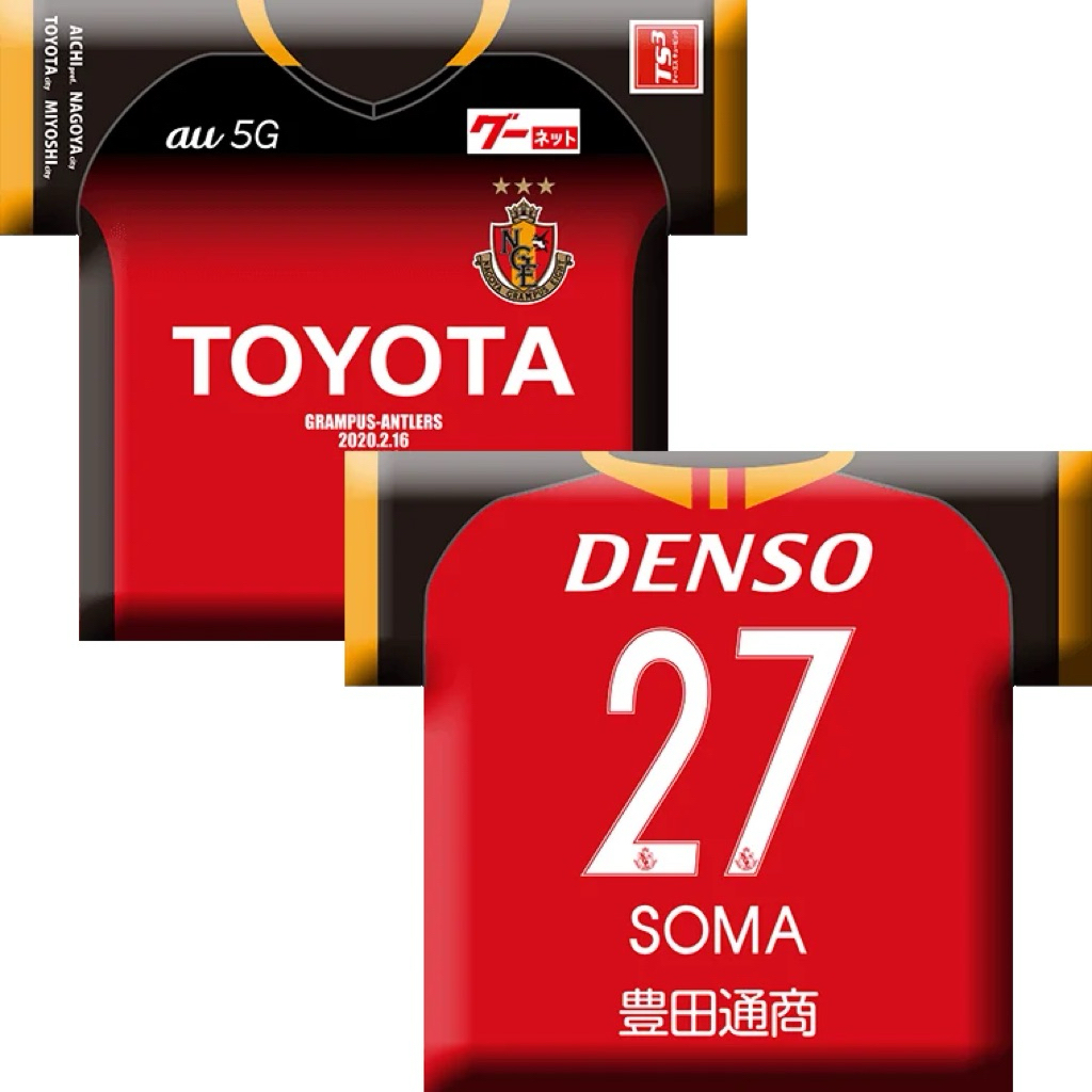 Matchday cushion ของที่ระลึก Nagoya Grampus Eight Soma 27 Size 18 x 22cm