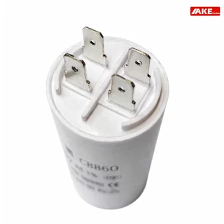 CBB60 คาปาซิเตอร์ CAPACITOR PLUN - IN แคปรันมอเตอร์ คาปาซิเตอร์ แคปรัน คอนนิเซอร์ ปั้มน้ำ แบบเสียบ 6uF -40uF 450V