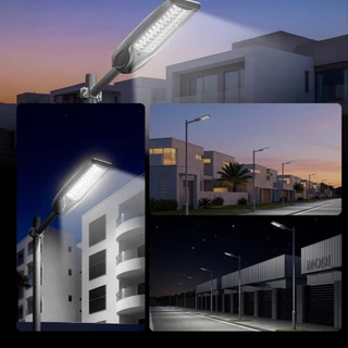 MODI ไฟโซล่าเซลล์ 30W100W200W360W แสงขาว Solar street light กันน้ำIP65 solar light โซล่าเซลล์