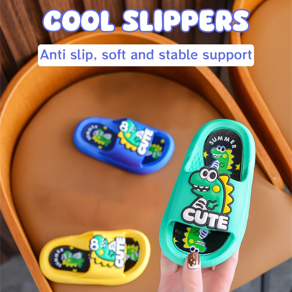Kids Cartoon Dinosaur Sandals (3-12Y) - Summer Soft Sole Non-Slip, Breathable Lightweight