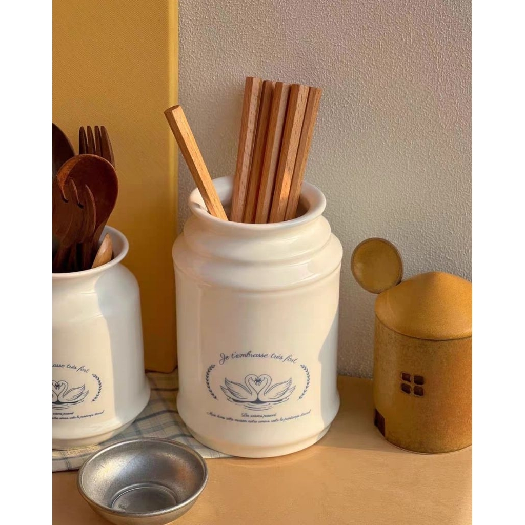 Chansuay - จานสวย โถเซรามิค โถอเนกประสงค์ โถใส่ช้อน โถใส่อุปกรณ์ทำอาหาร - รูปที่ 6