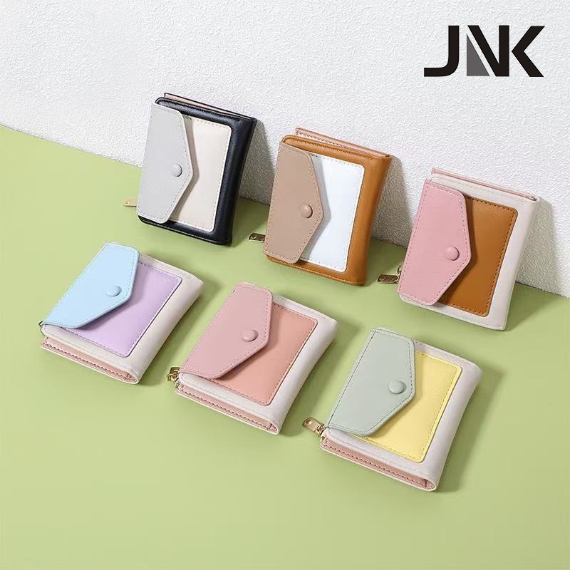 JNK #8865 กระเป๋าสตางค์ผู้หญิงแฟชั่น กระเป๋าสตางค์พับได้หลายฟังก์ชัน