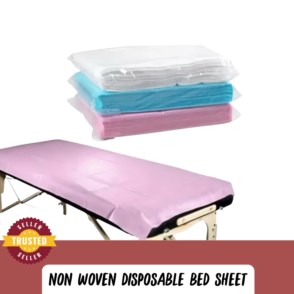 กระดาษรองปูเตียงสปา ผ้า Non Woven ใช้แล้วทิ้ง ขนาด 180 x 80 ซม แพ็ค 10 ผืน