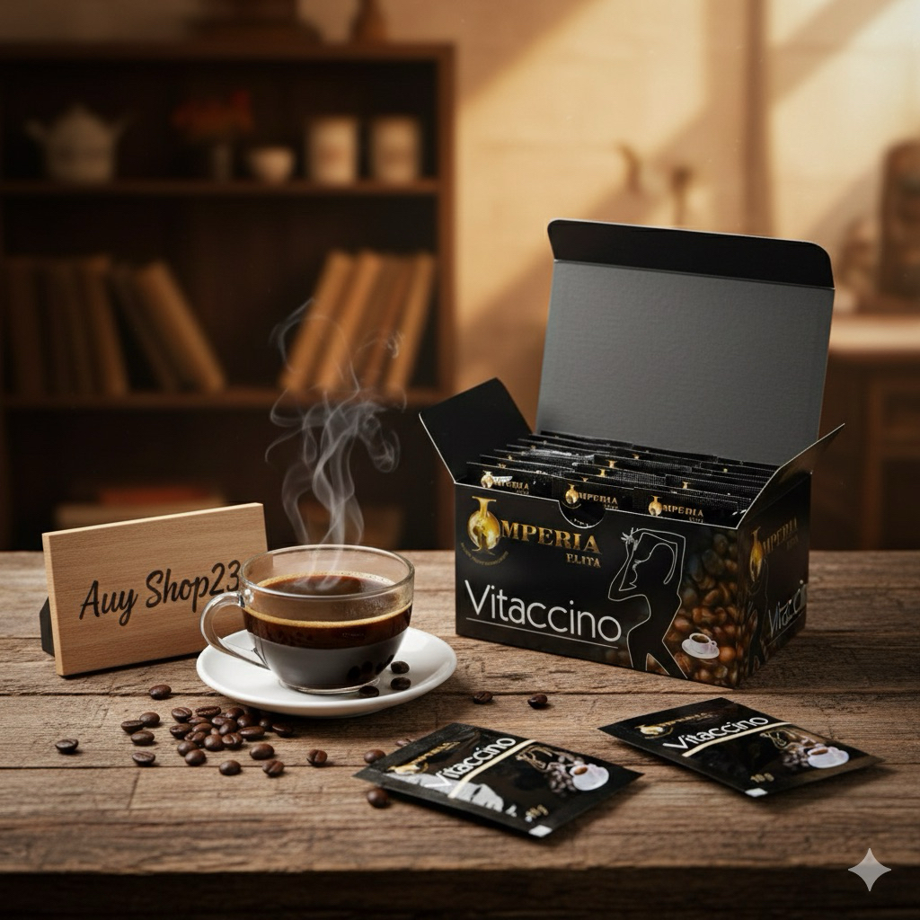 💥ของแท้ กาแฟดำ กาแฟไวแทคชิโน่ Vitaccino ขนาด15 ซอง กาแฟสดชื่นแจ่มใส ชงง่าย รสชาติเข้มข้น