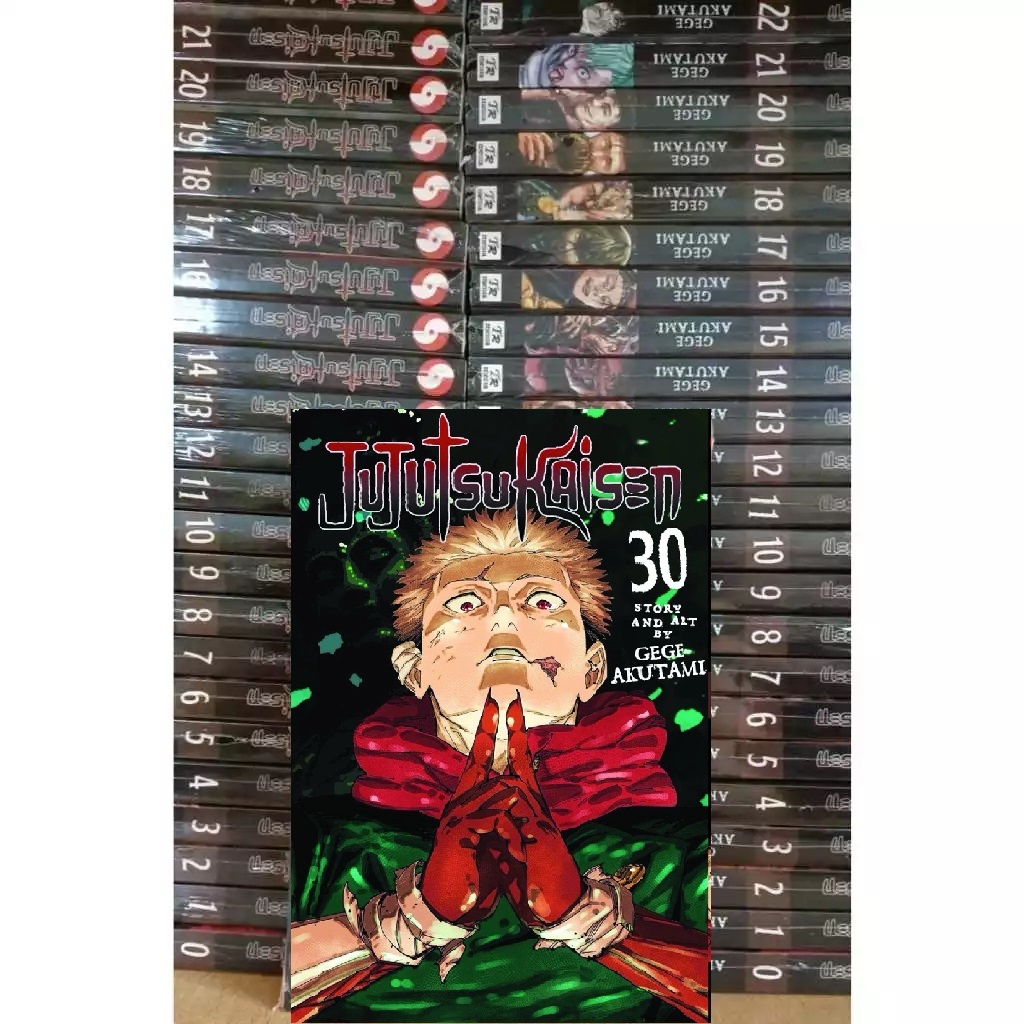 JUJUTSU KAISEN (จูจุสึไคเซ็น) VOLUME (ตัวเลข) 00 - 30 END (จบ) FULL SET (ชุดเต็ม) ENGLISH VERSION COMIC BOOK (หนังสือการ์ตูนเวอร์ชั่นภาษาอังกฤษ)