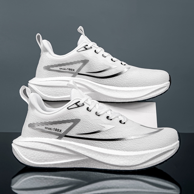 Cuzee รองเท้าผ้าใบผู้หญิง รองเท้าอินเทรนด์ รองเท้าผ้าใบระบายอากาศกันลื่นสําหรับผู้ชาย ระบายอากาศได้ดี ใส้วิ่งได้