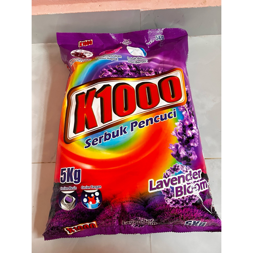 ผงซักฟอก k1000 น้ำหนัก5kg