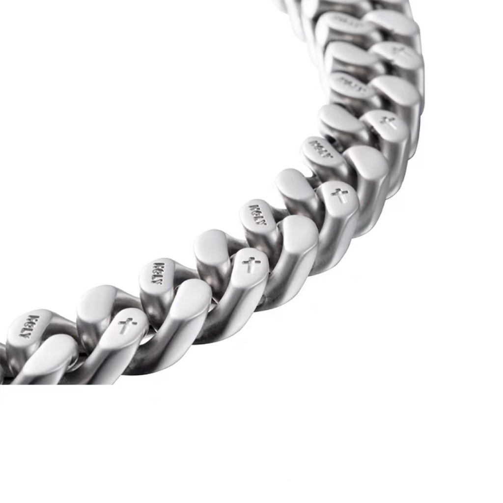สร้อยคอคิวบา สไตล์ฮิปฮอป necklace เหมาะสำหรับคนส่วนใหญ่ 43+8ซม. ขัดเงา 6 ด้าน ทำจากเหล็กไทเทเนียม ราคา ถูกที่สุด ดีลบีเคเค แกลเลอรีภาพที่ 8
