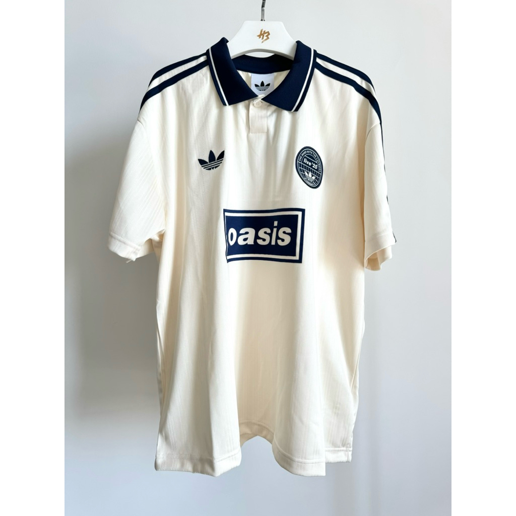 [ของแท้] Adidas x Oasis Tour Jacquard Jersey Cream White พร้อมส่ง