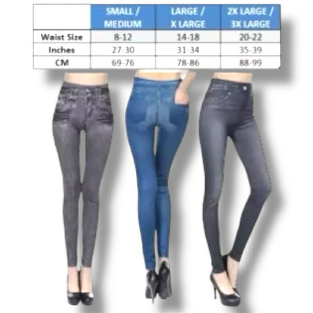 Genie Slim Jeggings Single Pack เลกกิ้งยืดได้ 💃ซื้อ1แถม2💃199฿3ชิ้น😱ด้วยเทคโนโลยี Slimtex Exclusive เพิ่มความกระชับ