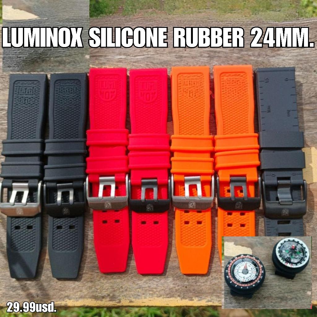 สายนาฬิกา LUMINOX 24มิล(สายเทียบมีLOGO) ฟรีสปริงบาร์และปากกาถอดสาย ชำระเงินปลายทางได้ครับ