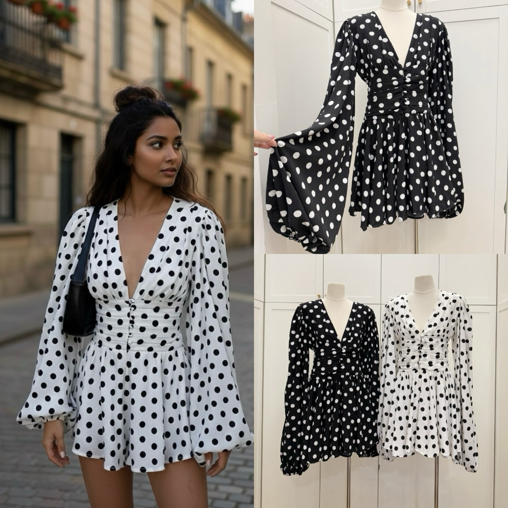 Polka Dot Balloon Dress