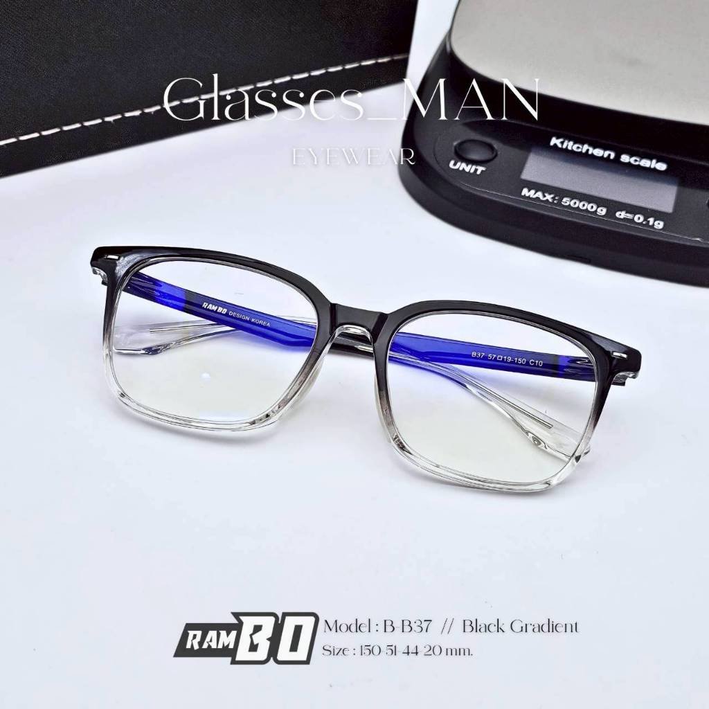 กรอบแว่นพลาสติกสำหรับสายลุย ! แป้นจมูกซิลิโคนแบบนิ่ม ไม่กดทับจมูก ( B-B37 )