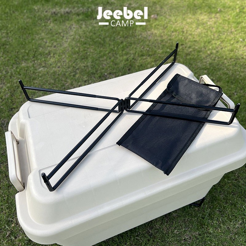 ขาตั้งพับได้สำหรับแคมป์ วางกล่องอลูมิเนียม คูลเลอร์ ถังน้ำ รับน้ำหนัก 100KG กันลื่น