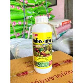 ไมโครเทรซ (ขนาด1ลิตร) แคลเซียมโบรอน+ธาตุอาหารรวม เพิ่มปริมาณดอกติดผลเพิ่มน้ำหนัก (ตราหัววัวคันไถ)