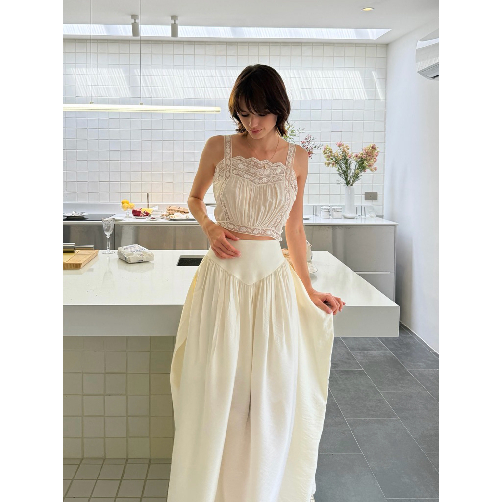 Pleased Crème Lace Blouse