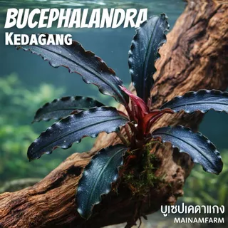 บูเซปเคดาแกง ‘แดง’ (ก็อตซิลล่า) เลือกขนาดได้ – Bucephalandra Kedagang 'Red' (Godzilla) ต้นไม้น้ำ