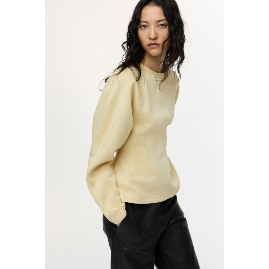 H&M(เอชแอนด์เอ็ม) สเวตเชิ้ตเอวเข้ารูป Women Waisted sweatshirt 1323046_1