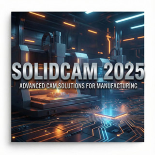 Solidcam 2025 โปรแกรม CAM กัดชิ้นงาน และกลึงงาน(ส่งUSB)(Wind…