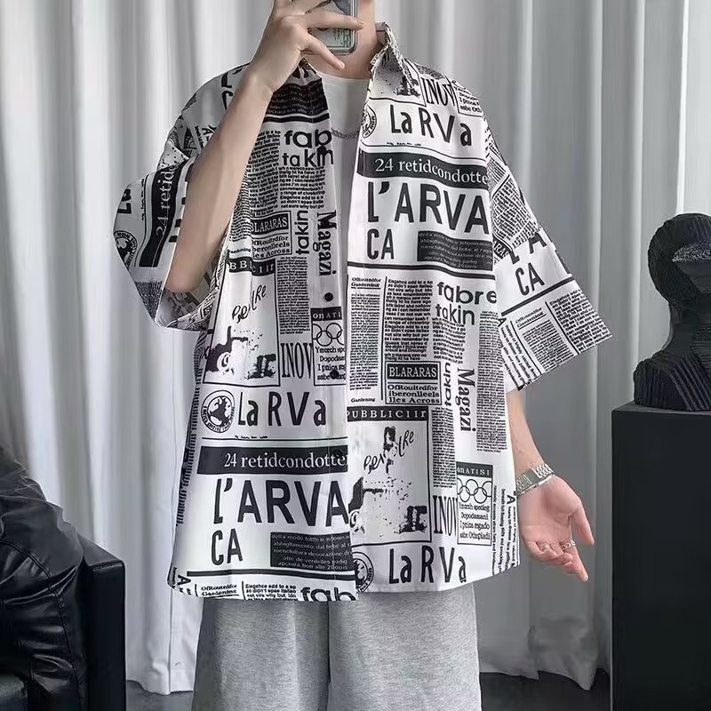เสื้อยืดแขนสั้นลายพิมพ์เหมาะอย่างยิ่งสำหรับชายหาดแฟชั่นฤดูร้อนฮาวายพื้น ที่สำคัญเสื้อผู้ชาย