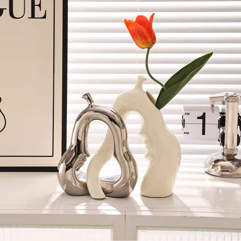 🔥ส่งไวจาก กทม🔥 ของตกแต่งบ้าน ครีมซอฟท์แพ็คพรีเมี่ยมความรู้สึกเครื่องประดับทีวีสำนักงานแจกันเซรามิกภาพศิลปะการถ่ายภาพตู้ไ