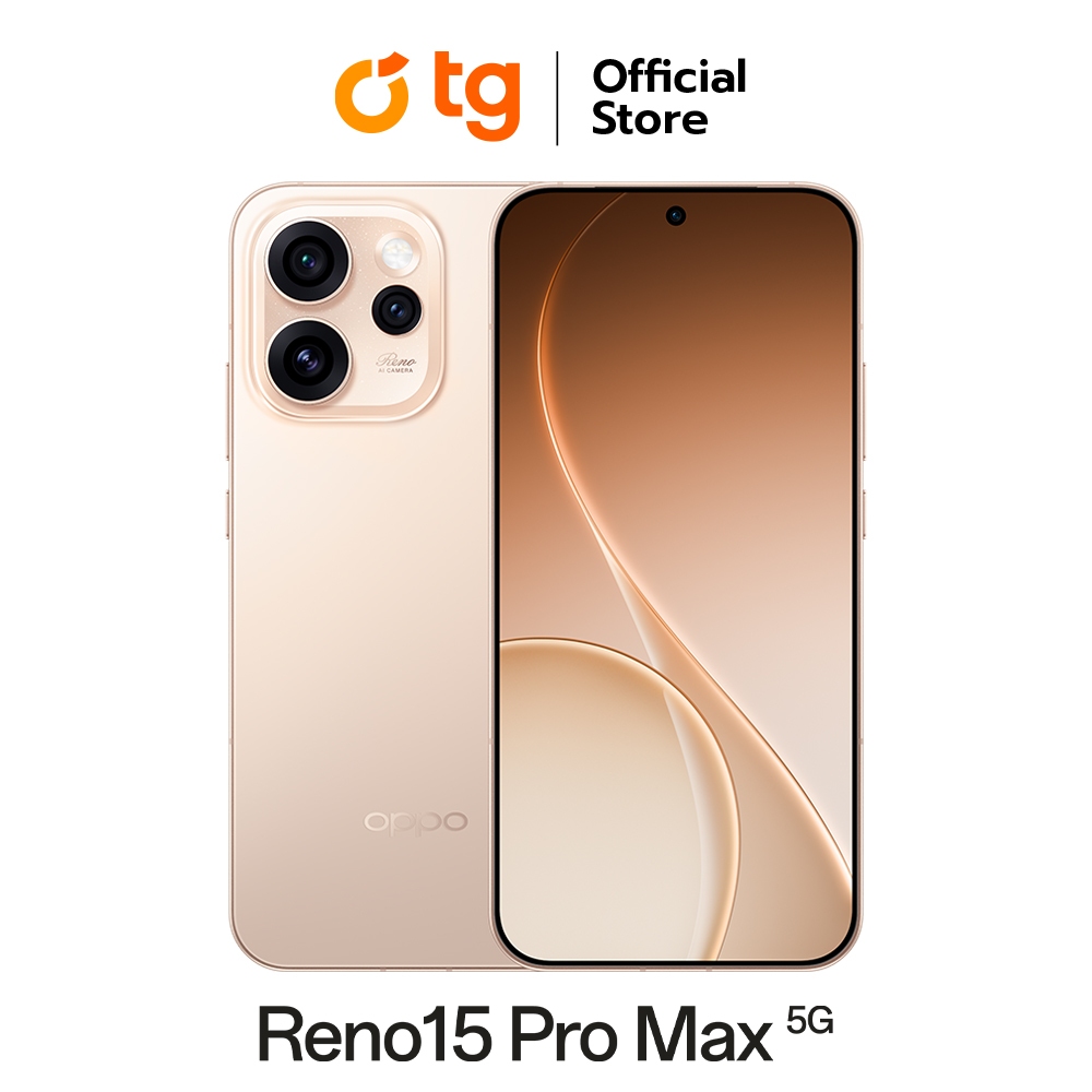 OPPO Reno 15 Pro Max 5G (12/512GB) แถมฟรี ประกันจอแตก (สินค้ารับประกันศูนย์ 1ปี)