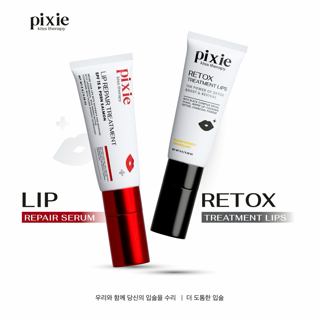 Pixie Lip Repair | Pixie Lip Retox💋✨ลิปทรีทเมนท์บำรุงปาก มีหัวนวดในตัว ปากชมพูอวบอิ่ม สุขภาพดี