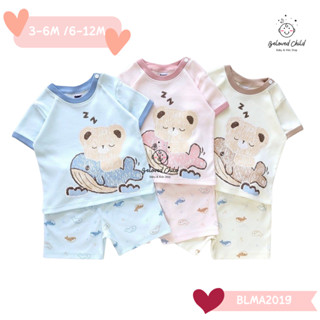 Mami Baby ชุดเซ็ตเด็กผู้ชาย เสื้อยืดลายหมี/ลายเสือ พร้อมกางเ…