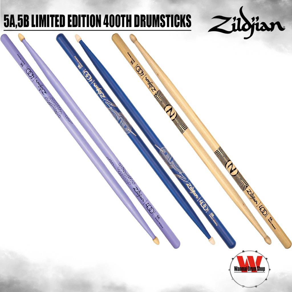 ไม้กลอง 5A,5B ZILDJIAN LIMITED EDITION 400TH ANNIVERSARY DRUMSTICKS