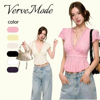 VerveMode.🍓จัดส่งในประเทศไทย🍓เสื้อสไตล์ใหม่สำหรับฤดูร้อน ดีไ…