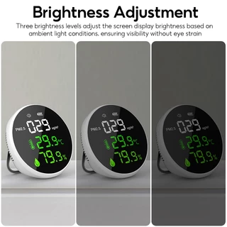 MeeGoo PM2.5 Detector เครื่องวัดฝุ่น หน้าจอแสดงผล HD พร้อมอุณหภูมิและความชื้น ความแม่นยําสูง PM2.5