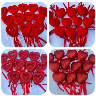 กุหลาบโฟมหัวใจ+หมีโฟม วาเลนไทน์🌹(1แพ็คมี12อัน)