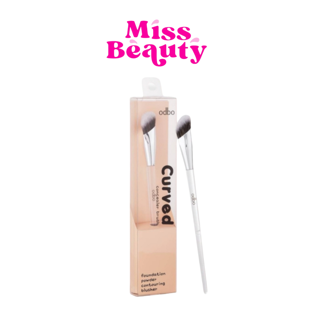 OD8057 ODBO Curved Concealer Brush โอดีบีโอ เคิร์ฟ คอนซีลเลอร์ บรัช แปรงลงคอนซีลเลอร์