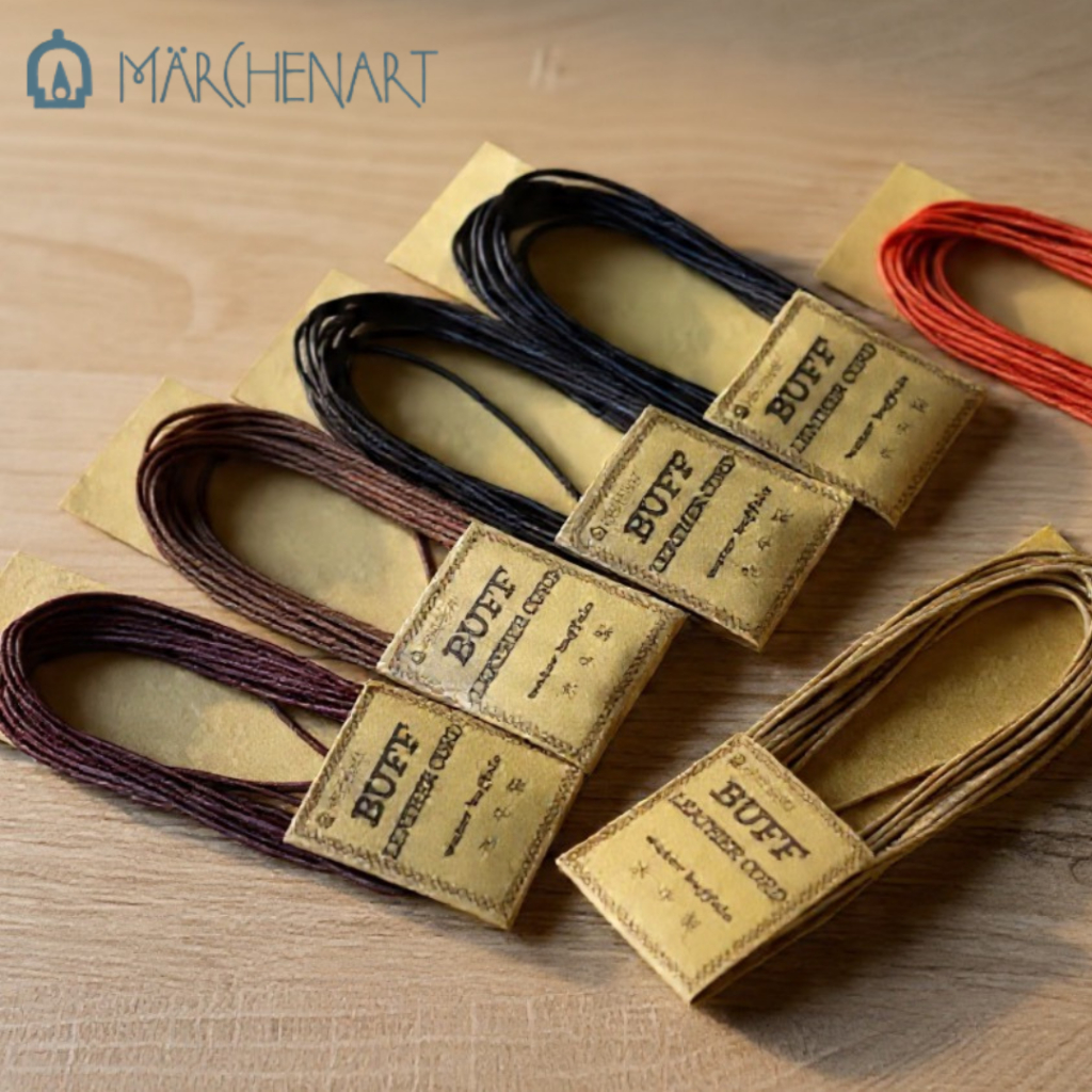 Marchenart Buff Leather Cord เชือกหนังแท้แบบกลม 1-1.5mm จากญี่ปุ่น