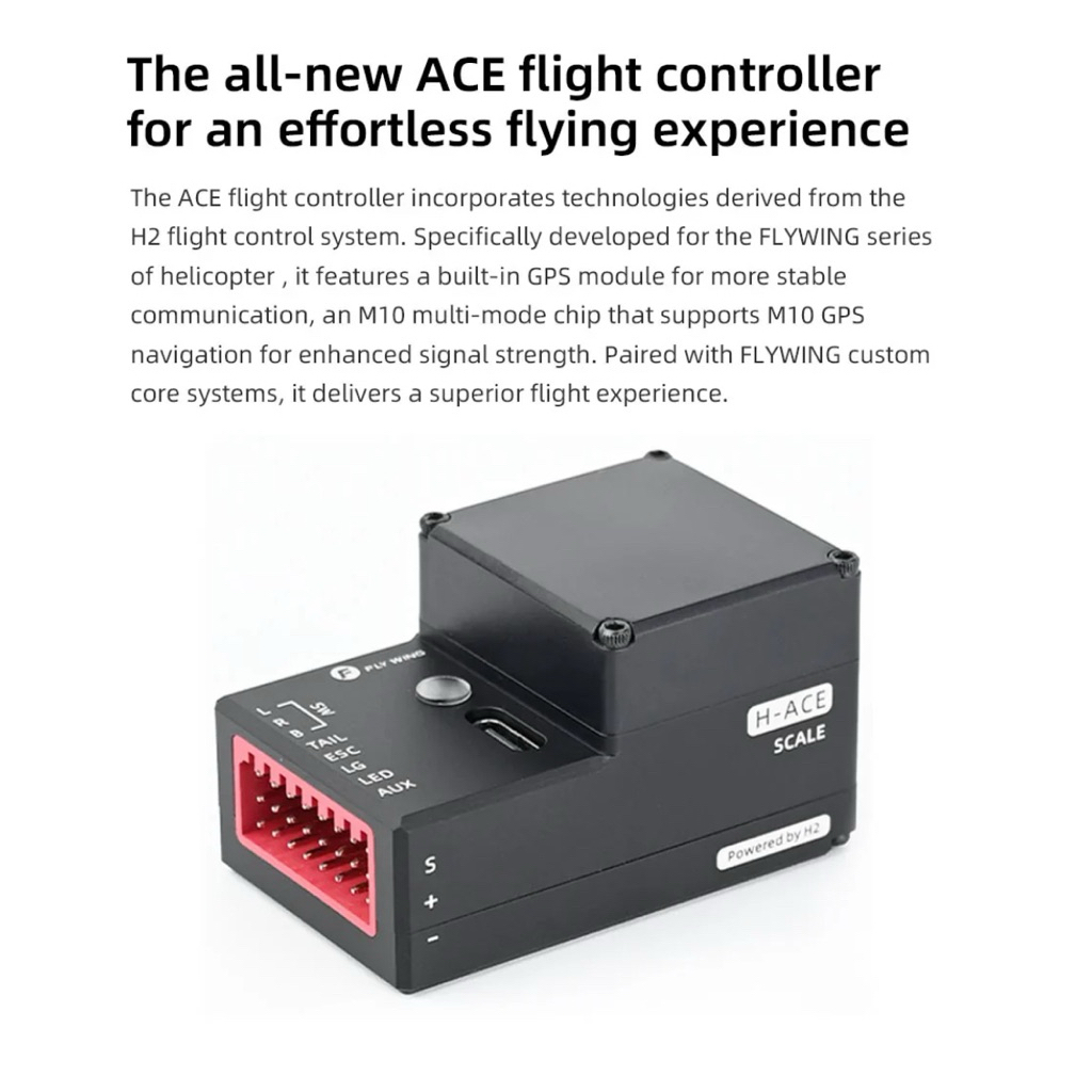 🇹🇭Flywing ACE Flight Controller GPS locking FBL Gyro