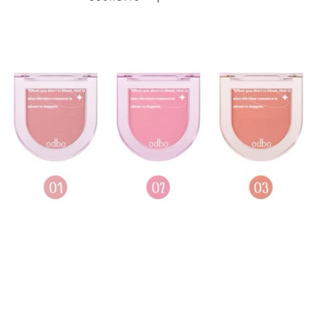 Odbo Romance Mood Blush OD1319 โอดีบีโอ โรแมนซ์ มู้ด บลัช