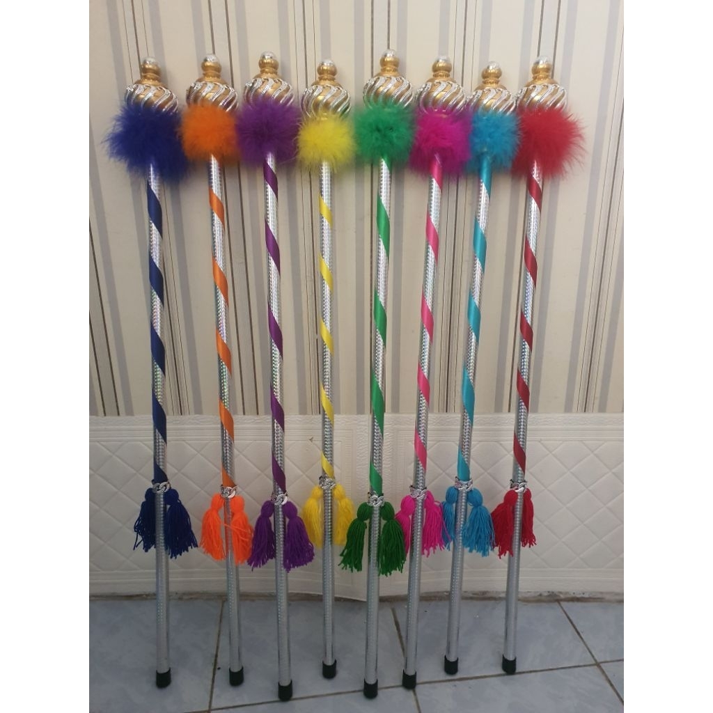ไม้คฑา ดรัมเมเยอร์  แต่งขน ขนาด 90 cm. ราคาถูก Shopee Lazada