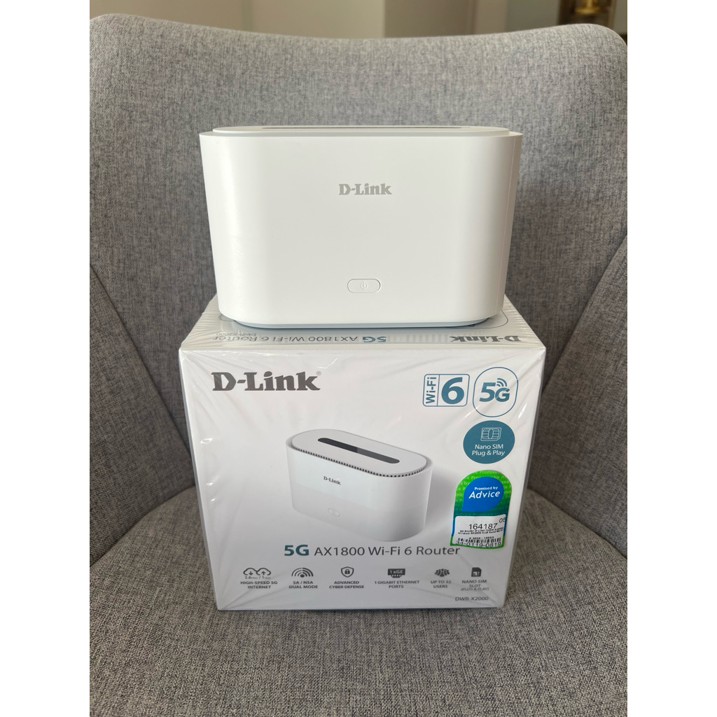D-Link 5G AX1800 Wi-Fi 6 Router DWR-X2000 (second hand)