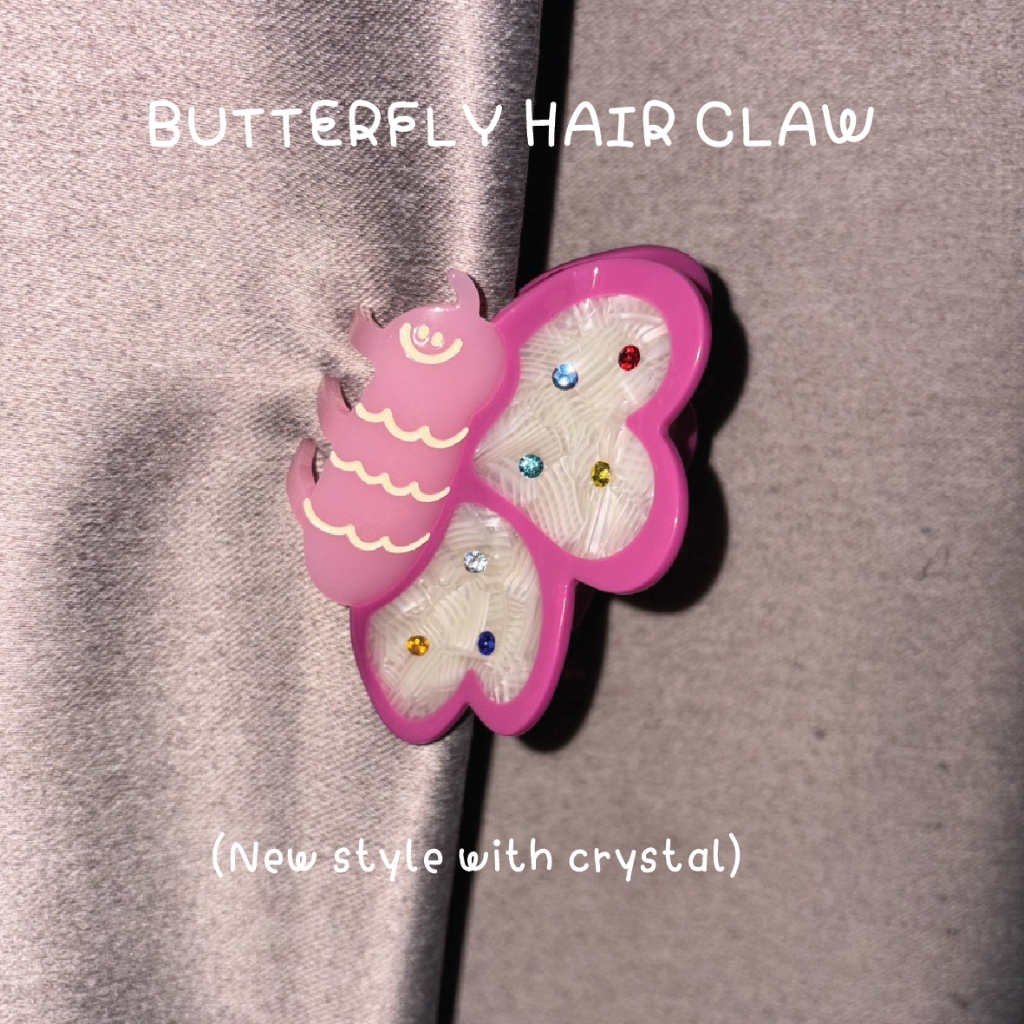 amusestuff-butterfly hair claw ที่หนีบผมลายผีเสื้อ