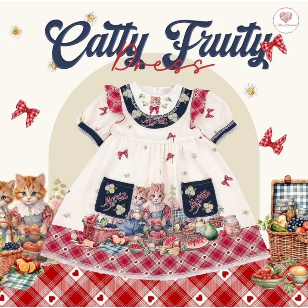 ชุดเดรส Maria diamond BLT BRAND ไซส์ XXL มือสอง