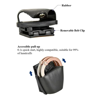 ซองใส่กุญแจมือปลดไว Polymer ปรับหมุนได้ Universal Handcuff
